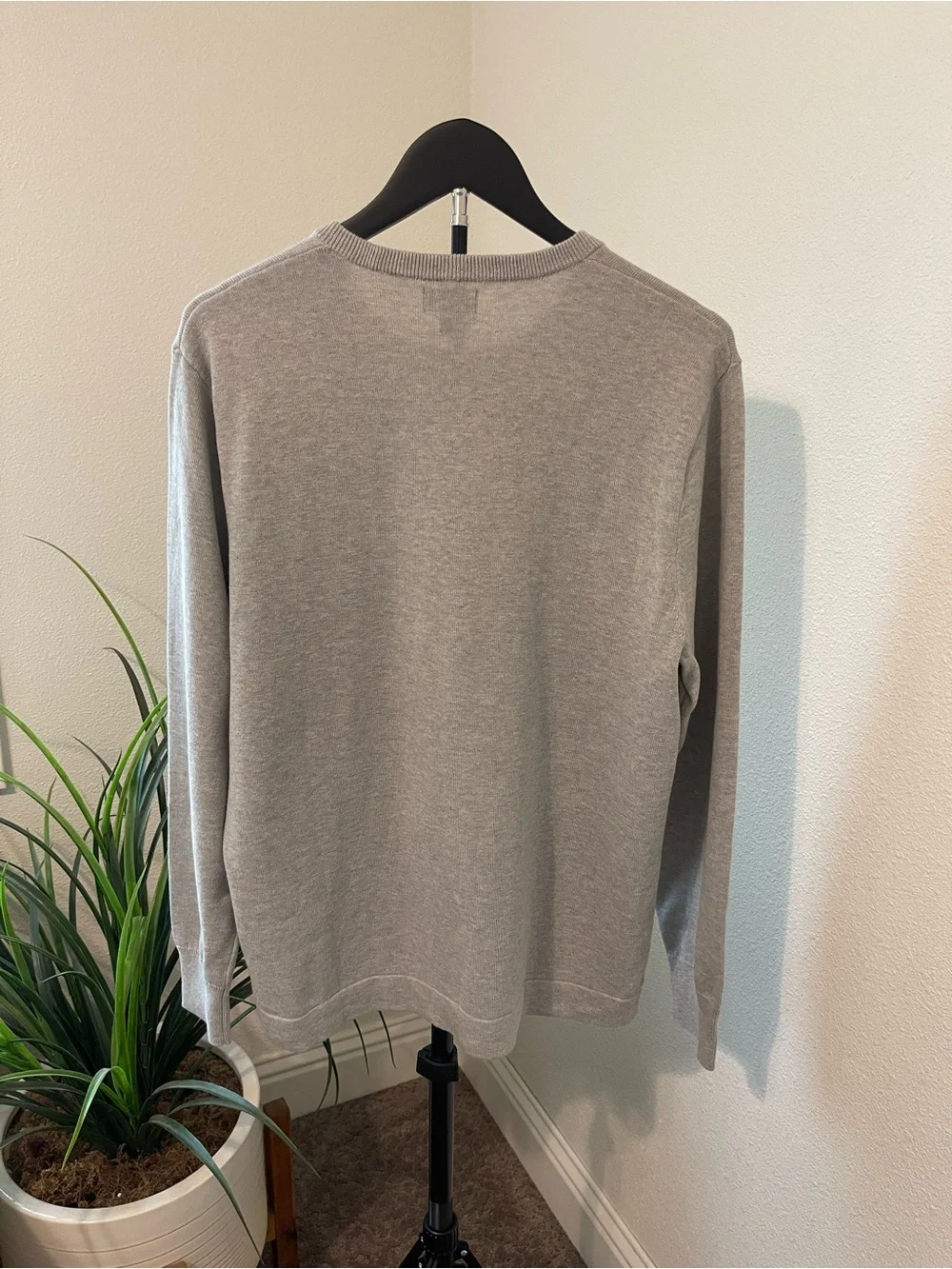 J. Crew Men's Light Gray Crewneck Sweater